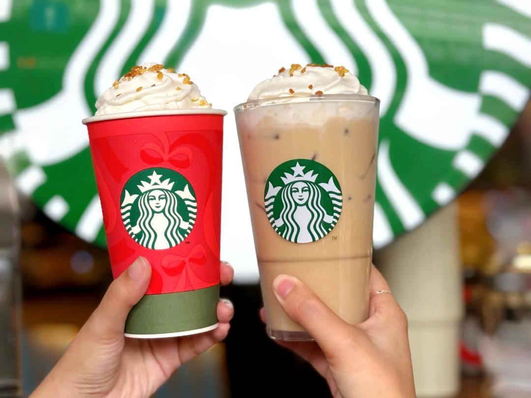 星巴克「太妃核果風味那堤」將於11/5回歸,11/6至11/7兩天推出買一送一優惠。(圖/記者郭宣暄