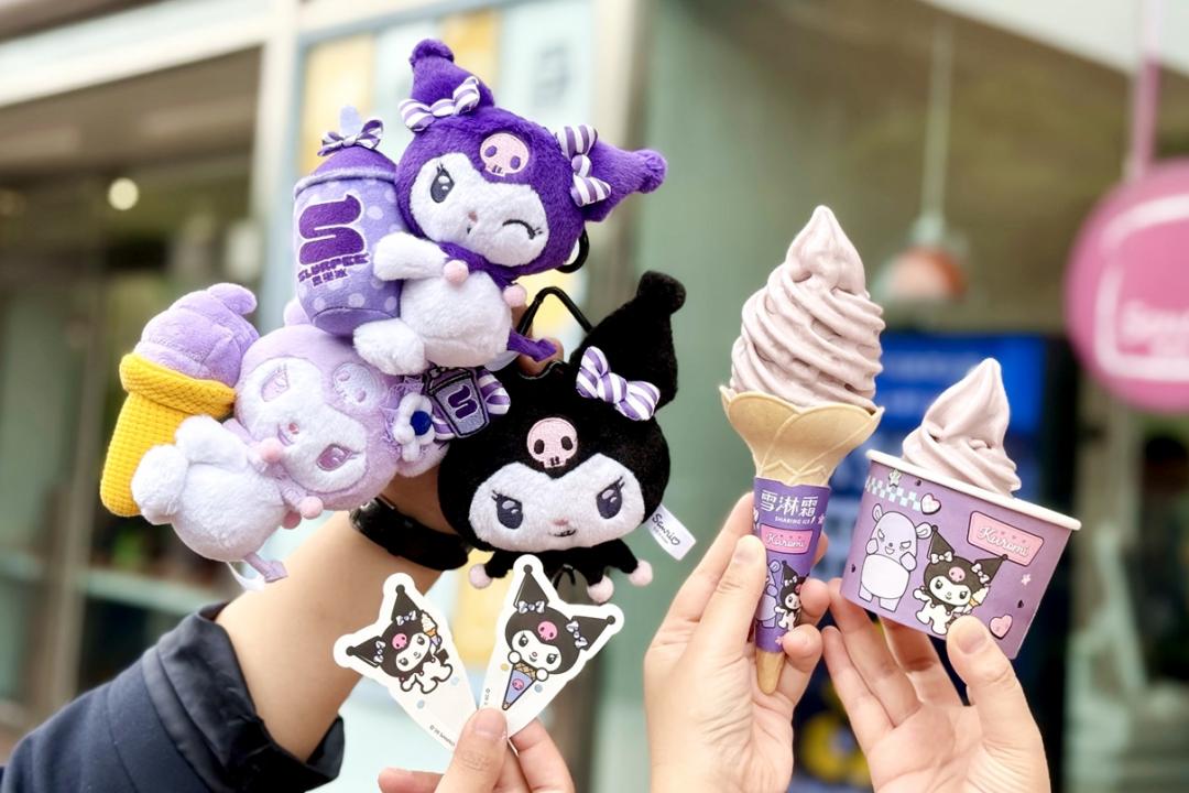 7-ELEVEN雪淋霜霜淇淋、酷聖霜霜淇淋以及思樂冰,自4月15日起至5月12日推出「酷洛米KURO